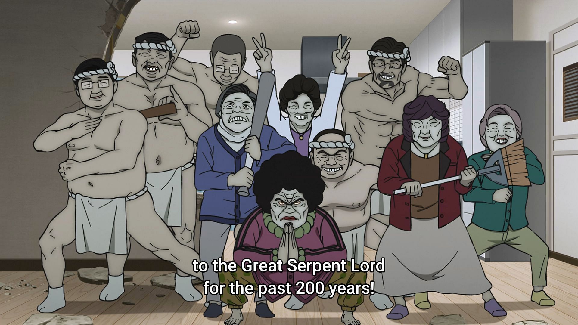The Kito family in this episode (Image via Science SARU)